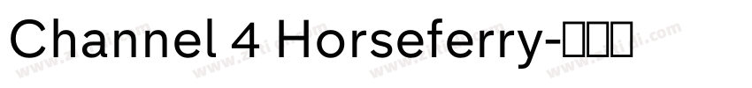 Channel 4 Horseferry字体转换